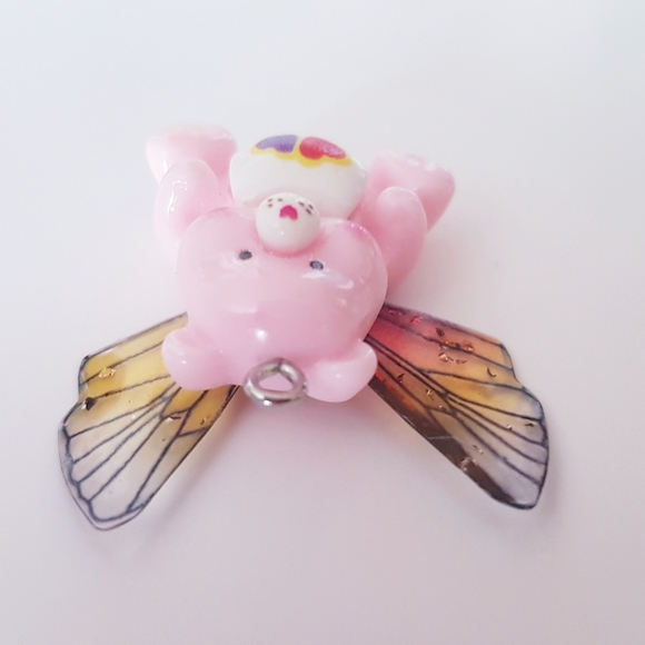 Two Hearts One Mind Necklace Pendant Charm Fairy Beary Collection Hand Crafted - Picture 4 of 9